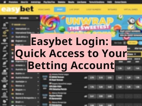 Easybet Login Guide .